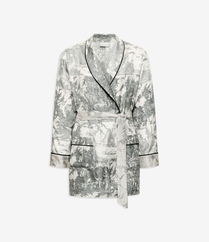 Pierre Louis Mascia ALOEGUM Dressing Gown Silk Multicolor ALOEGUMSVT10010L92SE516072103