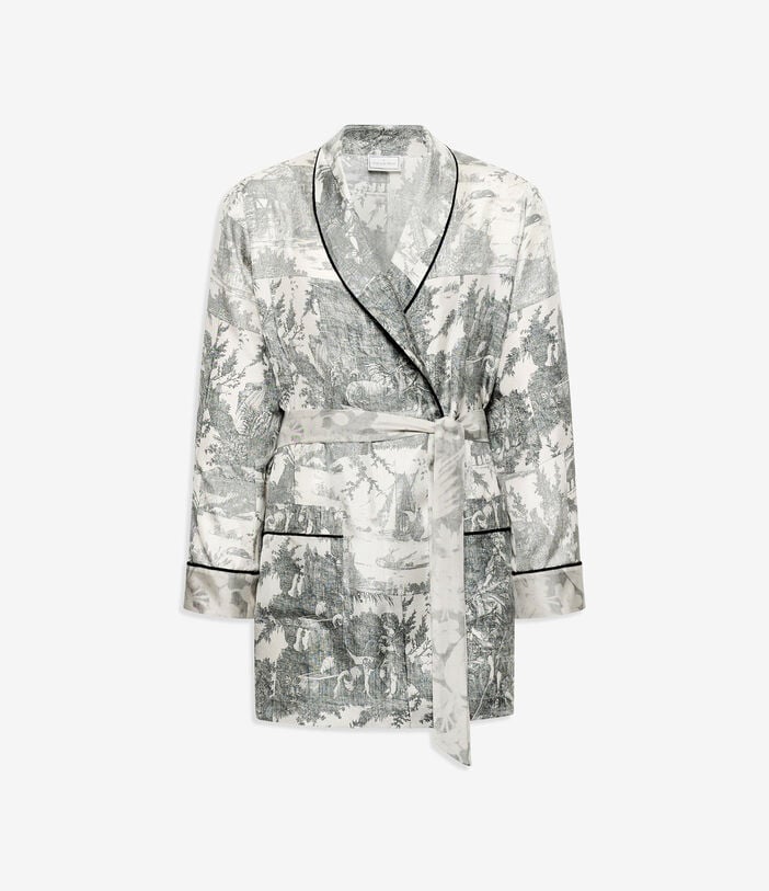 Pierre Louis Mascia ALOEGUM Dressing Gown Silk Pierre Louis Mascia ALOEGUM Dressing Gown Silk Multicolor ALOEGUMSVT10010L92SE516072103