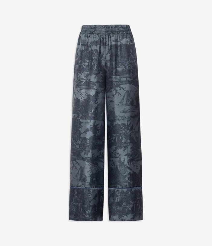 Pierre Louis Mascia ALOEGUM Palazzo Trousers Silk Pierre Louis Mascia ALOEGUM Palazzo Trousers Silk ARDESIA ALOEGUMSPT12609SE516070104