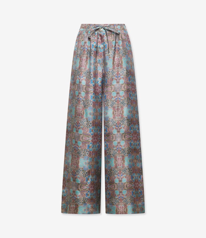 Pierre Louis Mascia ALOE Palazzo Trousers Silk VETRO DI MURANO ALOESPT11094SE147130101