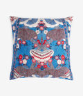 Pierre Louis Mascia PRIMULA Floral Cushion Cotton Linen 90x90 DENIM PRIMULAS040X040CU065CO512848101