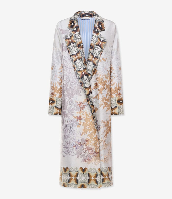 Pierre Louis Mascia ENTHO Raincoat Silk LOTO BIANCO ENTHOSPO12438SE518173101