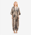 Pierre Louis Mascia MUTKA Kaftan Dress Silk LITOGRAFIA FUM&Eacute; MUTKASAB12658SE518028101
