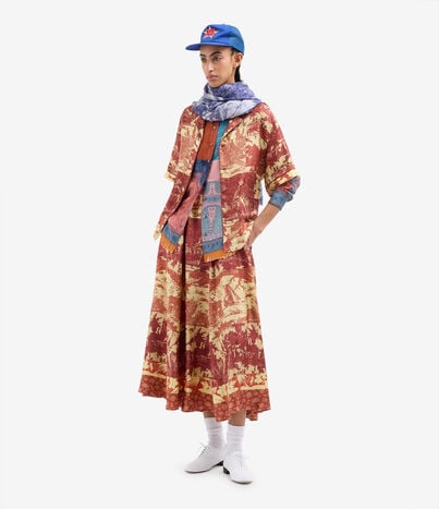 Pierre Louis Mascia ALOE Longsleeve Shirt Silk TERRACOTTA - INDACO ALOESCML11190SE517894101