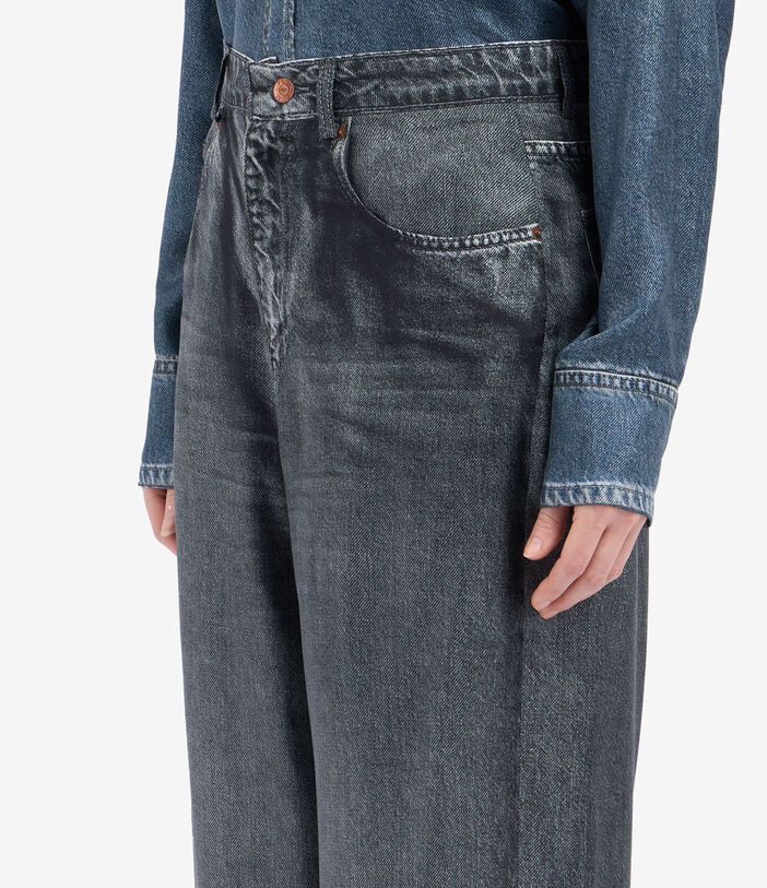 Pierre Louis Mascia ALOE Trousers Silk Pierre Louis Mascia ALOE Trousers Silk BLACK DENIM ALOESPT12566SE515240103