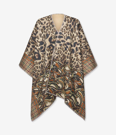 Pierre Louis Mascia PANCAKE Poncho Cape Wool MINIATURA DI SALE PANCAKESPH006WO519024101