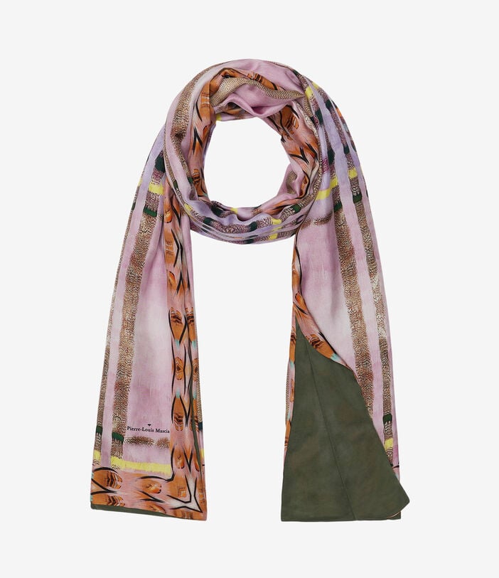 Pierre Louis Mascia ALOESTA Scarf Silk 65x190 GEOMETRIE DI LAVANDA ALOESTA065X190DSE517573101
