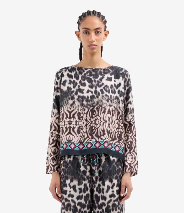 Pierre Louis Mascia ALOE Longsleeve Shirt Silk TRAMA SELVATICA ALOESCML10061SE518059101