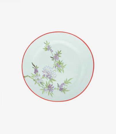 Pierre Louis Mascia PLATE Floral Plate Ceramic/Earthenware Multicolor PLATEAP04CRMAZZURRO