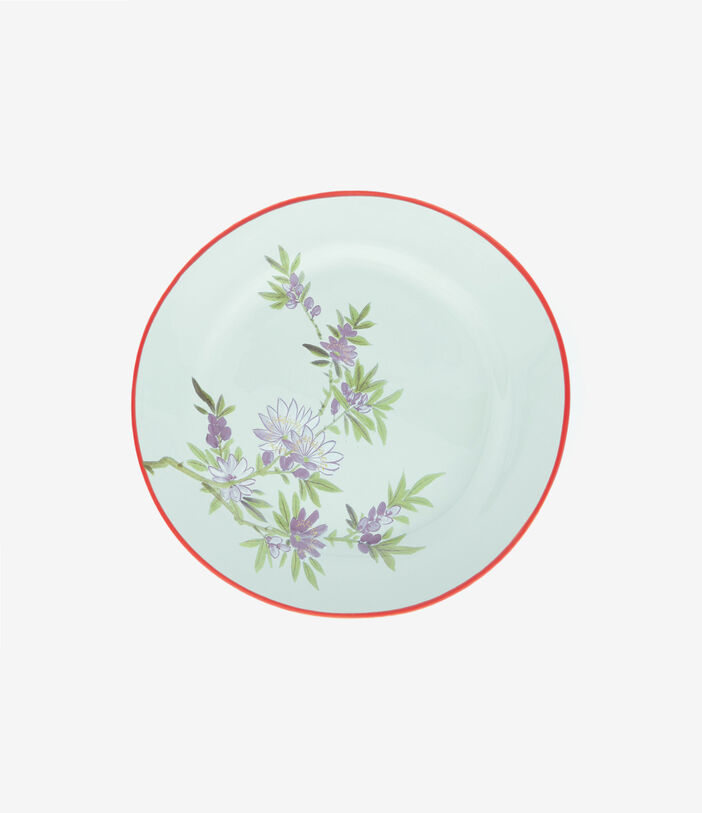Pierre Louis Mascia PLATE Floral Plate Ceramic/Earthenware Multicolor PLATEAP04CRMAZZURRO