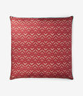 Pierre Louis Mascia CIALDA Floral Cushion Silk 90x90 CHEVRON RED CIALDAS090X090CU064SE512838101