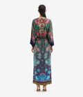 Pierre Louis Mascia TETRIS Belted Kaftan Dress Silk GIARDINO CARMINIO TETRISSVAB12178SE518102101