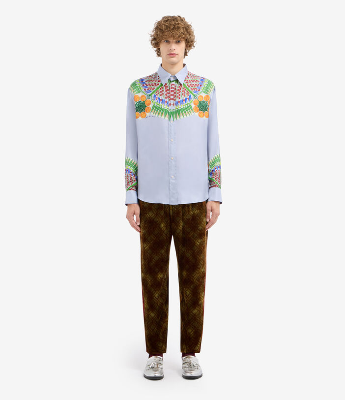 Pierre Louis Mascia ALOEBIO Longsleeve Shirt Silk Multicolor ALOEBIOSCML10643SE516211101