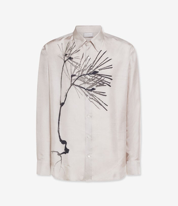 Pierre Louis Mascia ALOE Longsleeve Shirt Silk CARTA ANTICA ALOESCML10643SE517718101