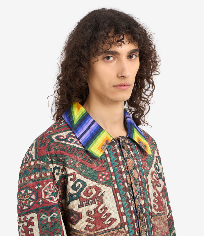 Pierre Louis Mascia ALOINT Raincoat Polyester Silk Multicolor ALOINTIMP12324PL513549101