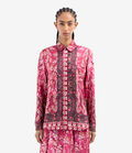 Pierre Louis Mascia ALOE Longsleeve Shirt Silk ROSA DAMASCO ALOESCML10642SE517872101