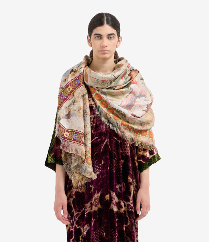 Pierre Louis Mascia ALOEUW Shawl Scarf Silk 135x195 Pierre Louis Mascia ALOEUW Shawl Scarf Silk 135x195 Multicolor ALOEUWSW135X195S4SE51562810118