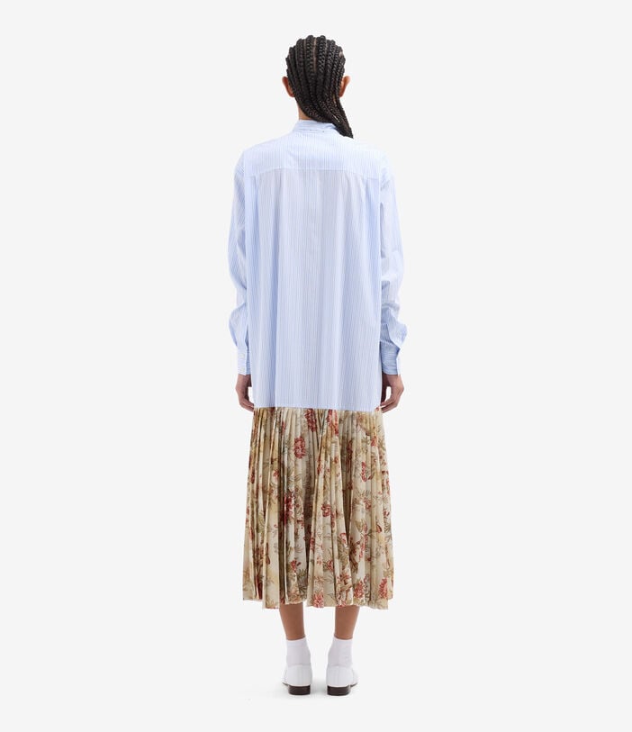 Pierre Louis Mascia CEZHI Shirt Dress Polyester Cotton AZZURRO - SOTTOBOSCO CEZHIAB12616PL145680101