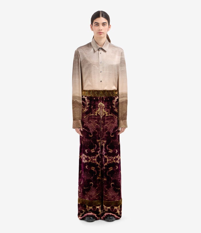 Pierre Louis Mascia KANADA Palazzo Trousers Viscose Silk Pierre Louis Mascia KANADA Palazzo Trousers Viscose Silk RIBES KANADAPT12599VI516594101