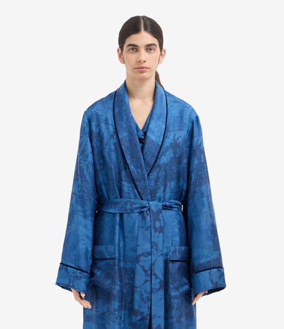 Pierre Louis Mascia ALOEGUM Dressing Gown Silk Multicolor ALOEGUMSVT10010L124SE516073102