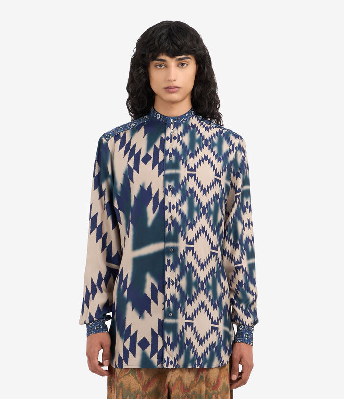 Pierre Louis Mascia ALOE Longsleeve Shirt Silk Multicolor ALOESCML11185SE513516101