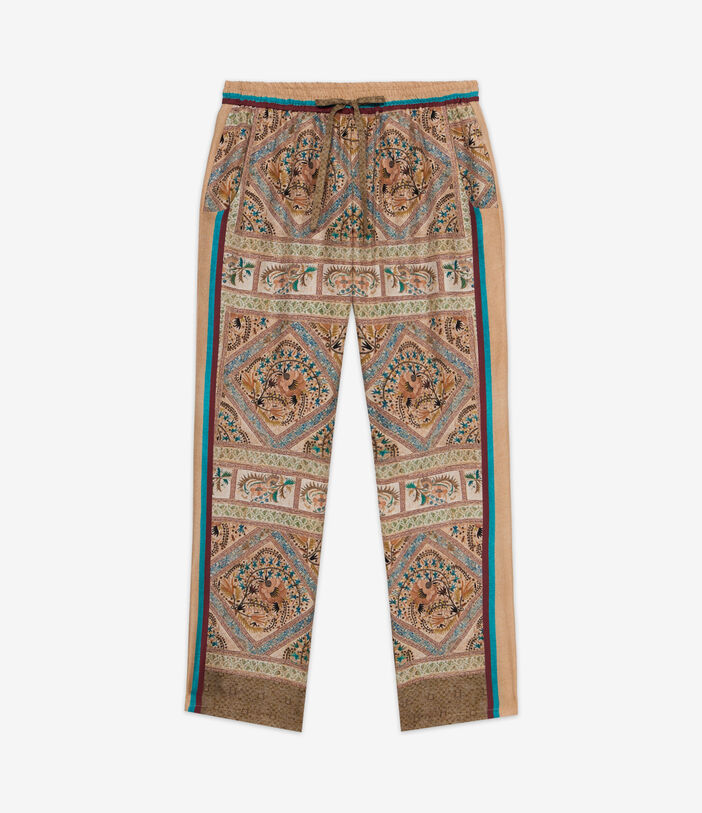 Pierre Louis Mascia ALOE Trousers Silk MULTICOLOR ALOESPT10959SE514842101