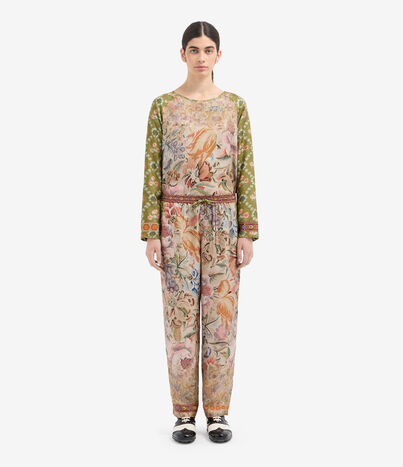 Pierre Louis Mascia ALOE Trousers Silk Multicolor ALOESPT10959SE516269101