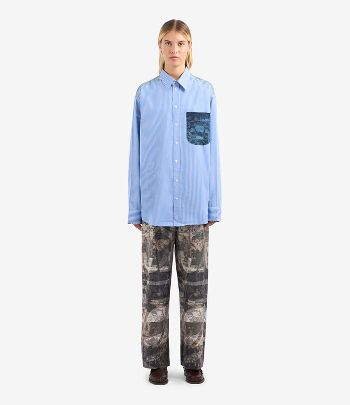 Pierre Louis Mascia ALOTHO Longsleeve Shirt Cotton Silk Multicolor ALOTHOCML11725CO513571101
