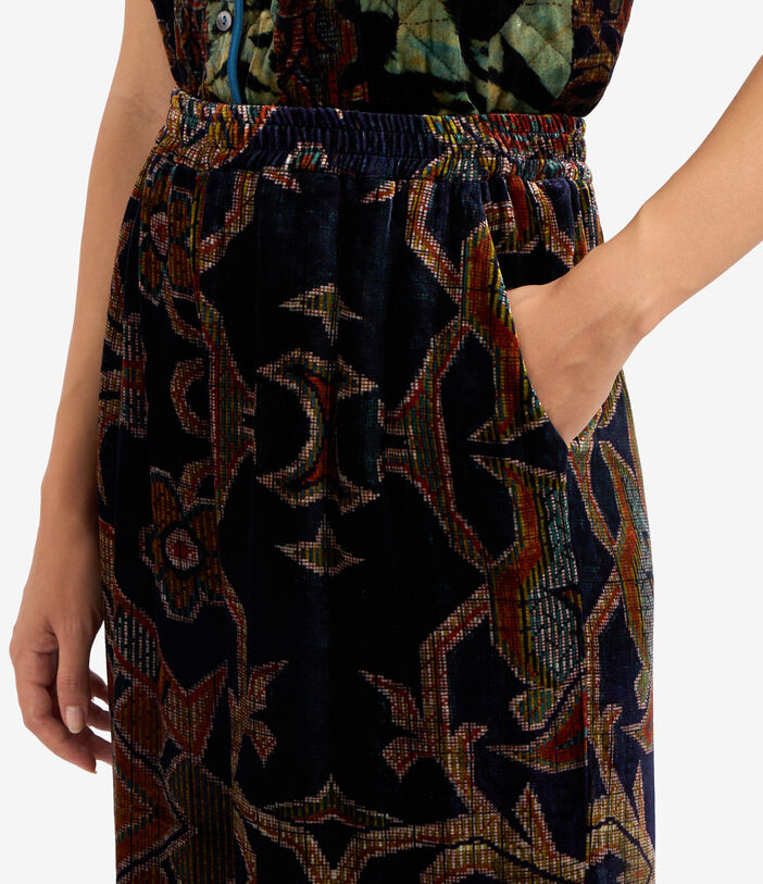 Pierre Louis Mascia KANADA Palazzo Trousers Viscose Silk Multicolor KANADAPT11665VI140972101