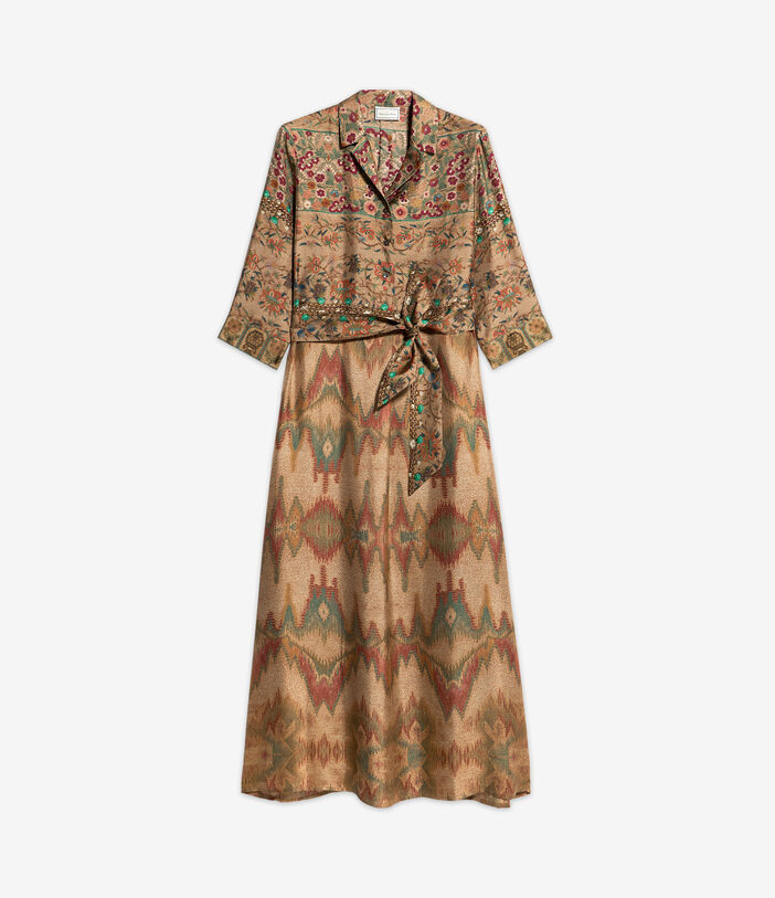 Pierre Louis Mascia ALOE Shirt Dress Silk Multicolor ALOESAB11899SE513341101