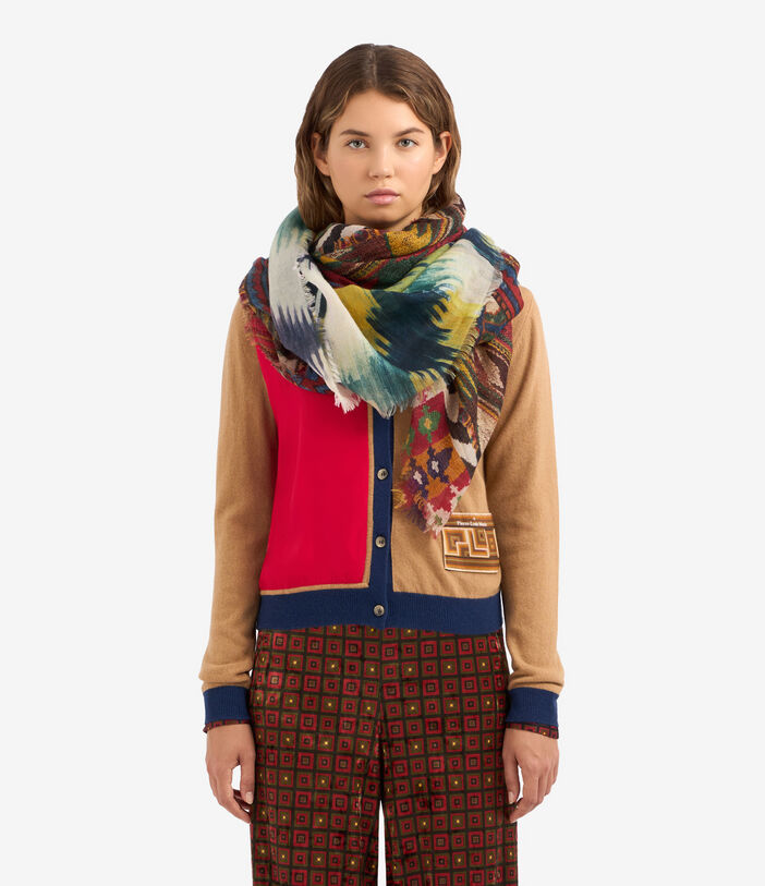 Pierre Louis Mascia EUCLIDE Shawl Scarf Cashmere 135x195 Multicolor EUCLIDES135X195SWS51240510121