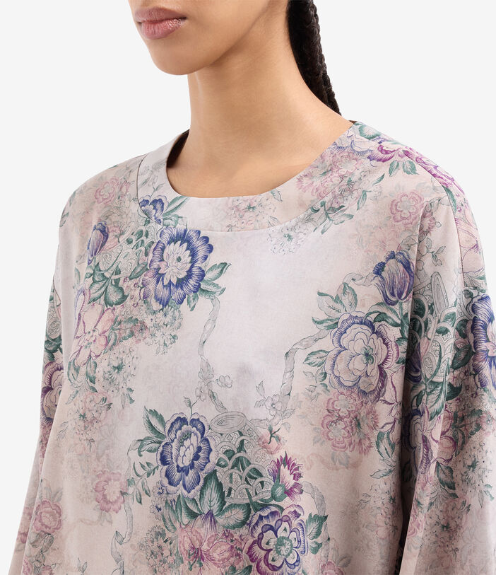 Pierre Louis Mascia ADANASTR Shortsleeve Shirt Silk CENERE ROSATA ADANASTRSVCMC10471SE518204101