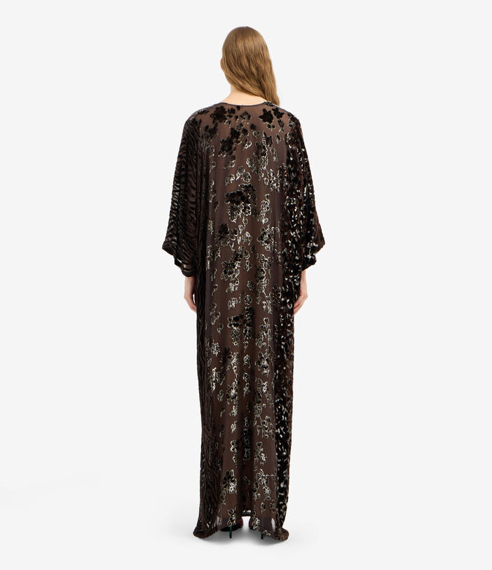 Pierre Louis Mascia PATCHDEV Dress Viscose Silk EBANO MORO PATCHDEVAB12970VIMORONERO