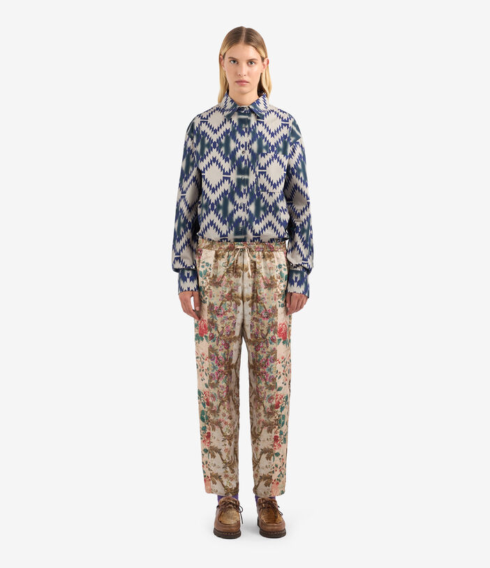 Pierre Louis Mascia ALOE Trousers Silk Multicolor ALOESPT10959SE513269101