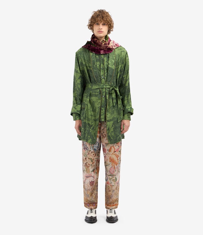 Pierre Louis Mascia ALOE Trousers Silk Pierre Louis Mascia ALOE Trousers Silk Multicolor ALOESPT10959SE516269101