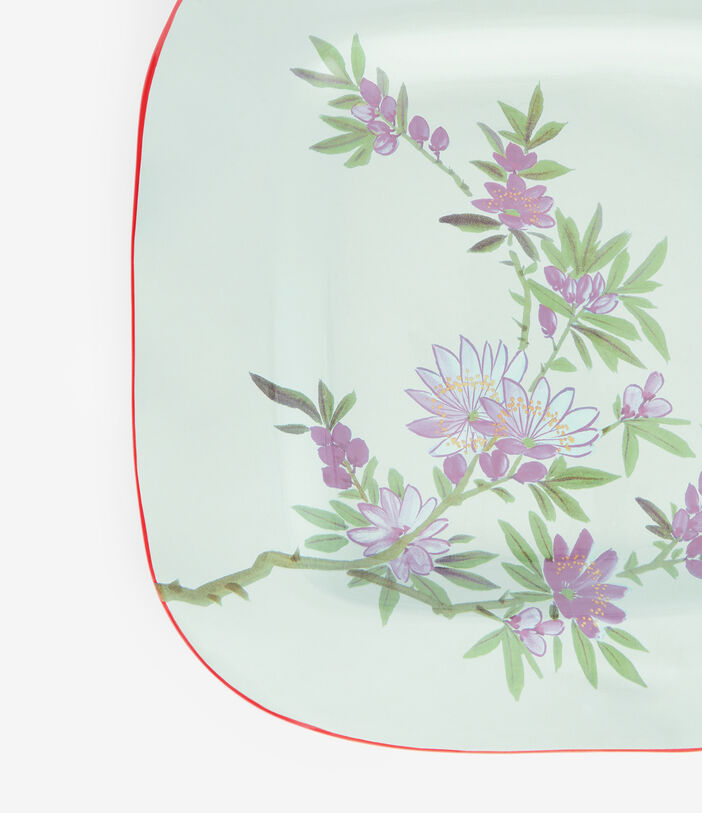 Pierre Louis Mascia TRAY Floral Tray Ceramic/Earthenware Multicolor TRAYAP12CRMAZZURRO