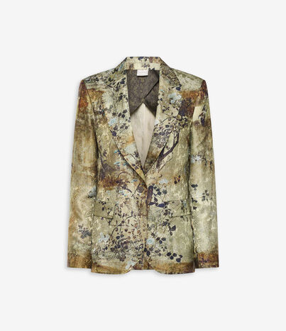 Pierre Louis Mascia JP682DOX Jacket Viscose Silk TALISMANO NOTTURNO JP682DOXGC12430VI519560102