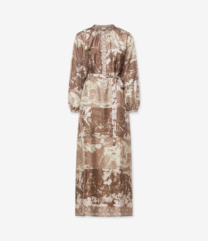 Pierre Louis Mascia ALOE Shirt Dress Silk TERRA CIPRIATA ALOESAB11524SE518012104