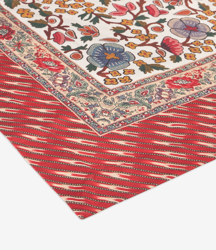 Pierre Louis Mascia CERBIATTOOTT Floral Tablecloth Cotton 175x275 CHEVRON RED CERBIATTOOTTB175X275PACCO512856101