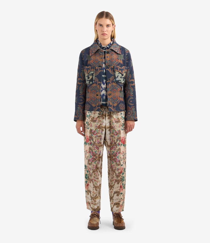 Pierre Louis Mascia ALOE Trousers Silk Multicolor ALOESPT10959SE513269101