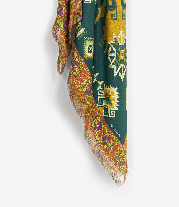 Pierre Louis Mascia ALOEUW Shawl Scarf Silk 135x195 Multicolor ALOEUWSW135X195S4SE51231910118