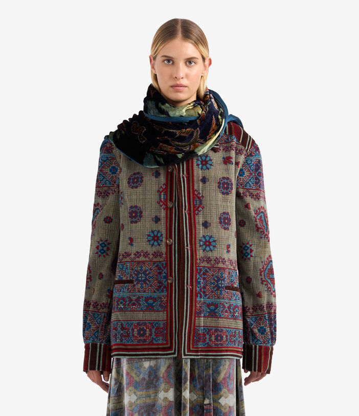 Pierre Louis Mascia KANADAS Shawl Scarf Viscose Silk 65x200 Multicolor KANADAS065X200DVI51233910160