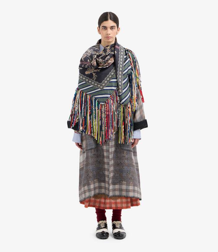 Pierre Louis Mascia PANCAKE Kimono Wool PLAID CHIARO PANCAKESGAKM12254WO516583101