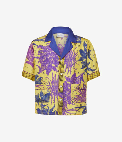 Pierre Louis Mascia ALOE Shortsleeve Shirt Silk Multicolor ALOESCMC11927SE511611101