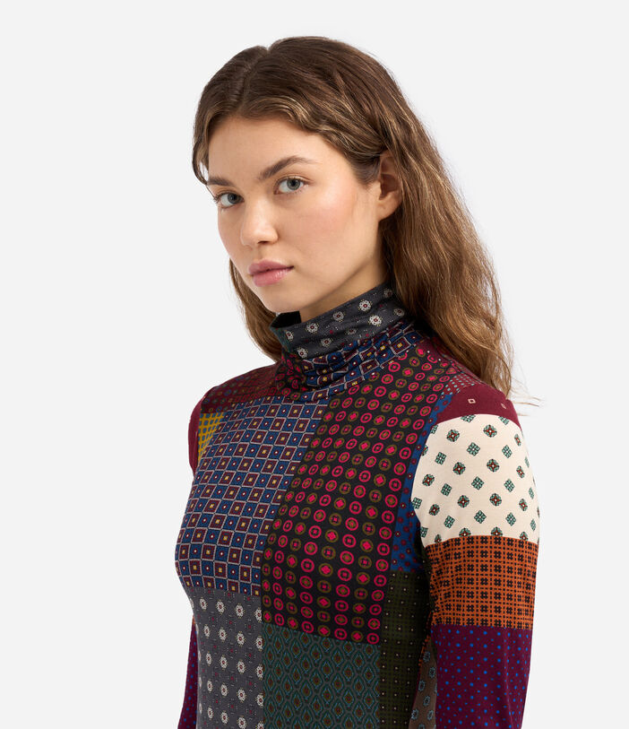 Pierre Louis Mascia SASSONIA Turtleneck Top Viscose Pierre Louis Mascia SASSONIA Turtleneck Top Viscose Multicolor SASSONIASDO12351VI139598102