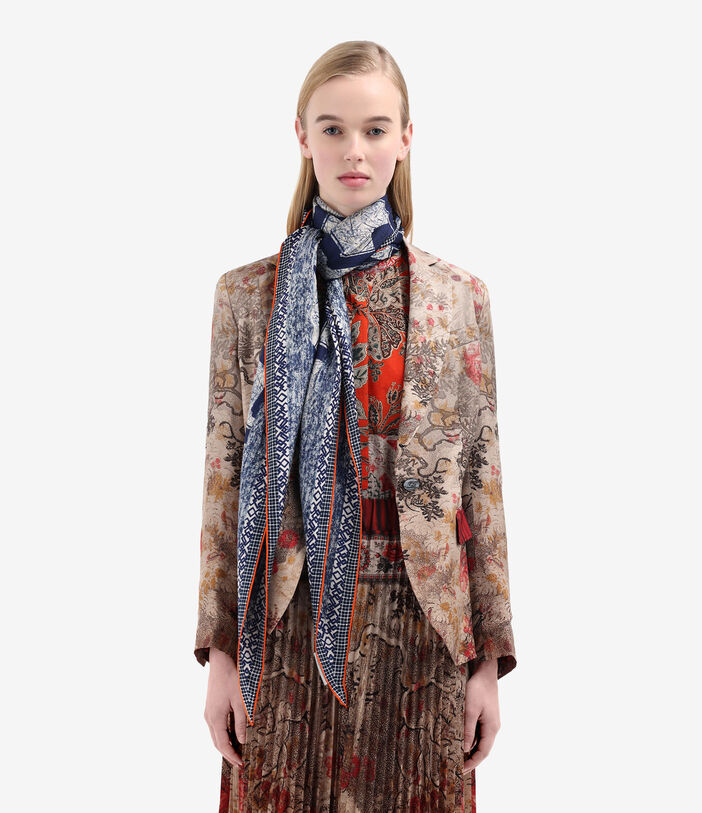 Pierre Louis Mascia ALOEUW Scarf Silk 65x120 NAVY ALOEUWSW065X120LMFSE51481610118