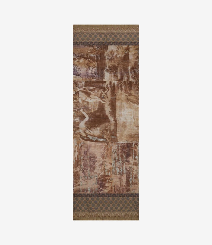 Pierre Louis Mascia ALOESTA Scarf Silk 65x190 LITOGRAFIA TERRACOTTA ALOESTA065X190DSE517570101