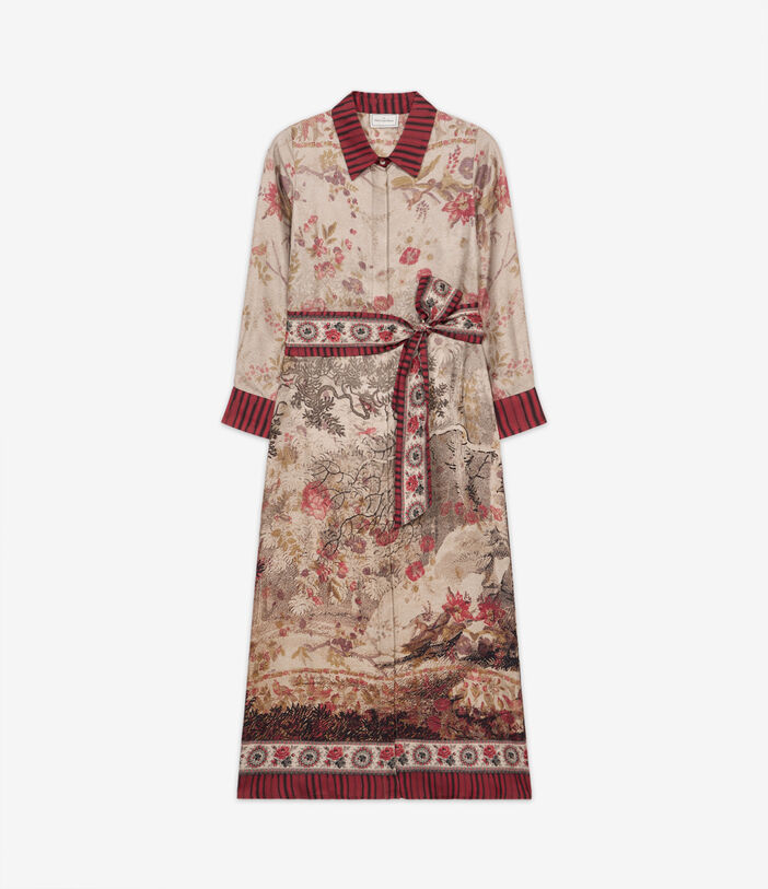 Pierre Louis Mascia ALOE Shirt Dress Silk PARCHMENT ALOESAB12448SE514916101