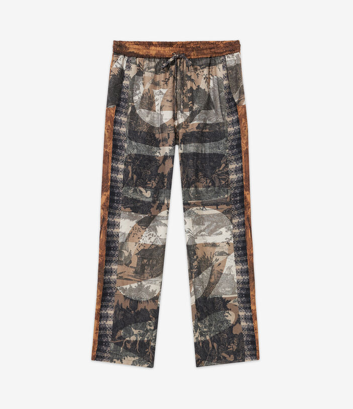 Pierre Louis Mascia ALOE Trousers Silk Multicolor ALOESPT10959SE513282101