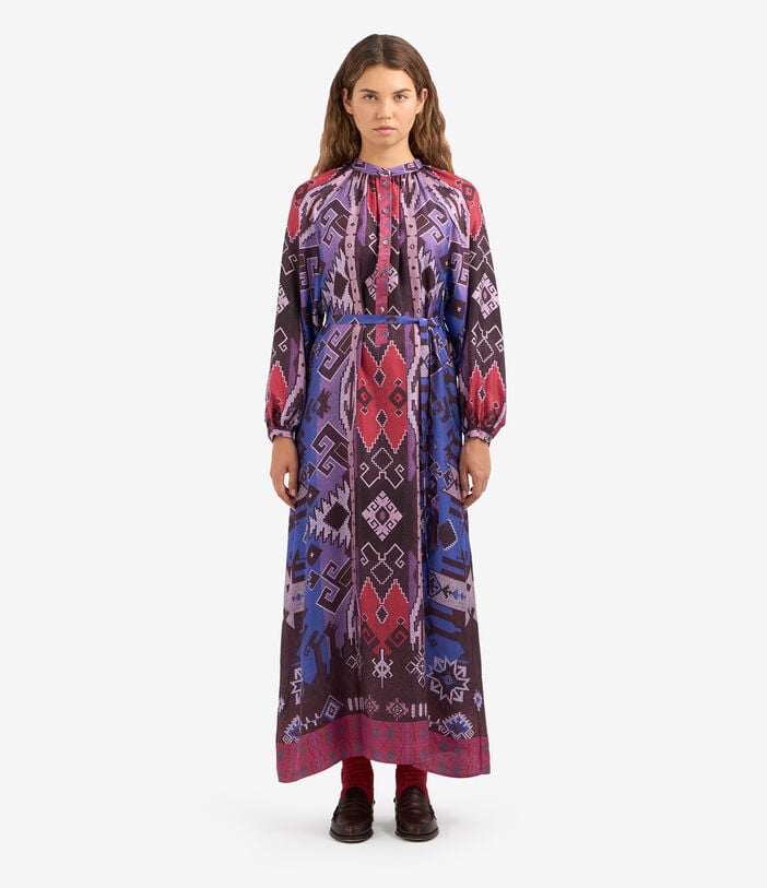 Pierre Louis Mascia ALOE Dress Silk Multicolor ALOESAB11524SE513354101
